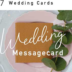 手作り結婚式に使える！無料メッセージカードテンプレート集