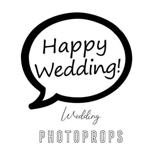 結婚パーティーに無料で使えるphoto Props が登場